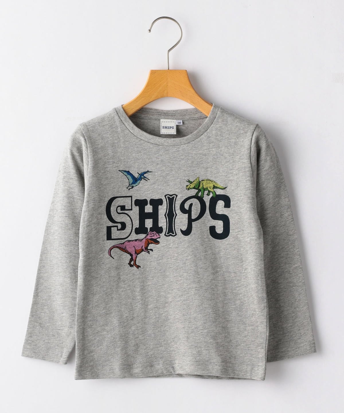 SHIPS KIDS:恐竜 ロゴ プリント TEE(100〜130cm)