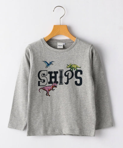 SHIPS KIDS:恐竜 ロゴ プリント TEE(100〜130cm)