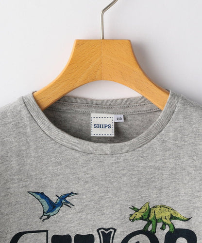 SHIPS KIDS:恐竜 ロゴ プリント TEE(100〜130cm)
