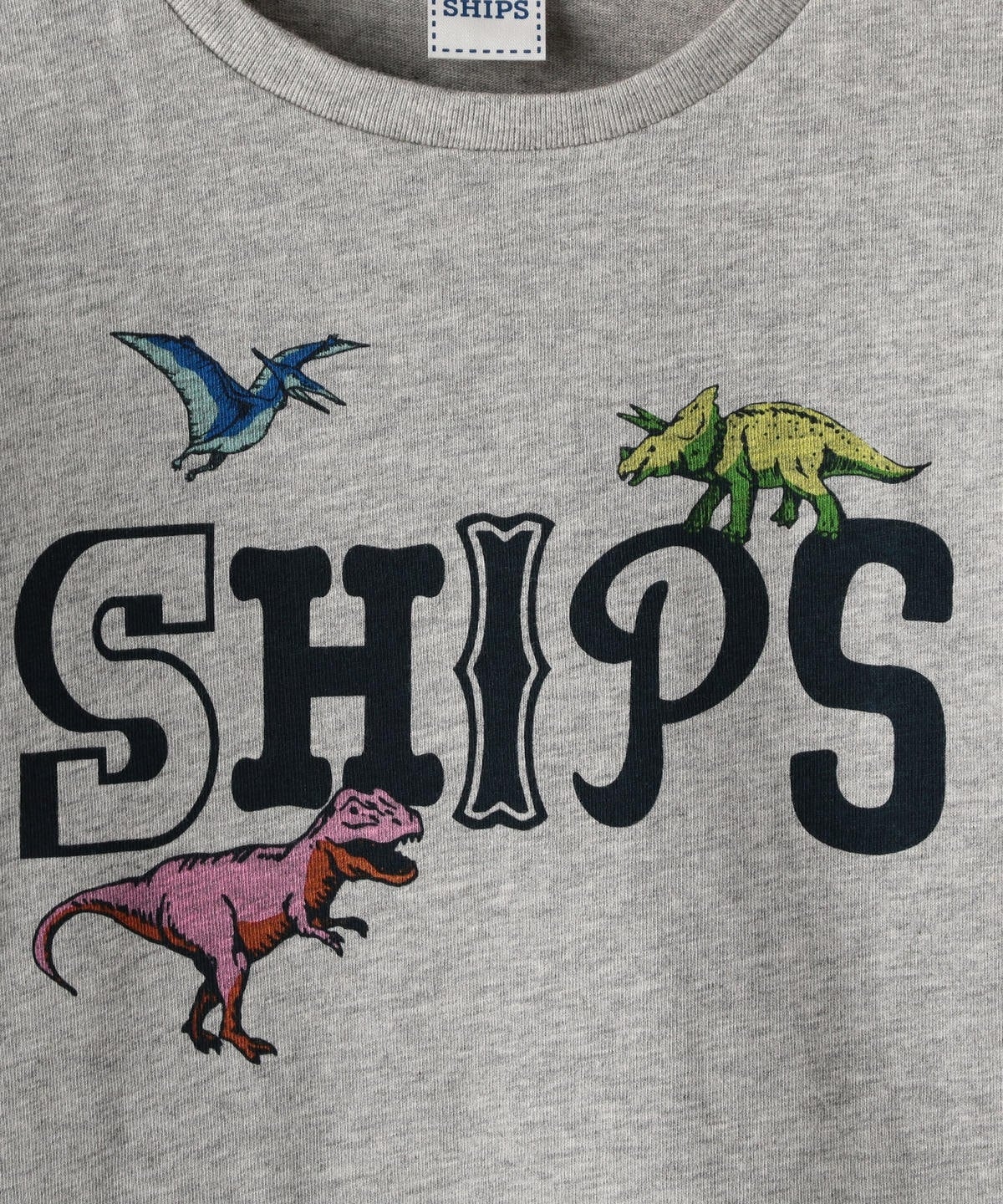 SHIPS KIDS:恐竜 ロゴ プリント TEE(100〜130cm)