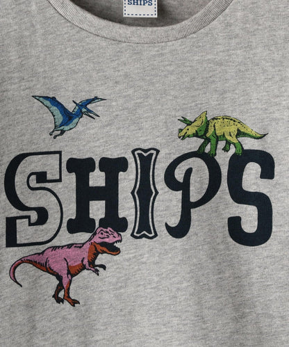 SHIPS KIDS:恐竜 ロゴ プリント TEE(100〜130cm)