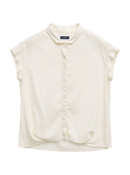 SHIPS:TENCEL TUCK S/S BL