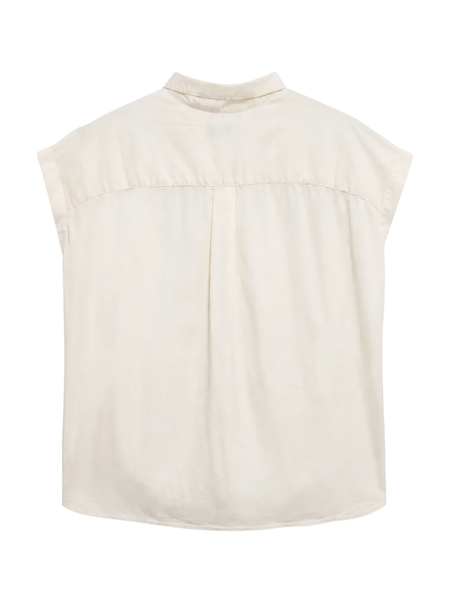 SHIPS:TENCEL TUCK S/S BL
