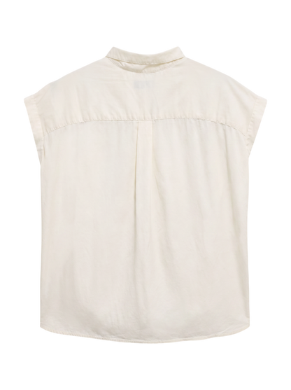 SHIPS:TENCEL TUCK S/S BL