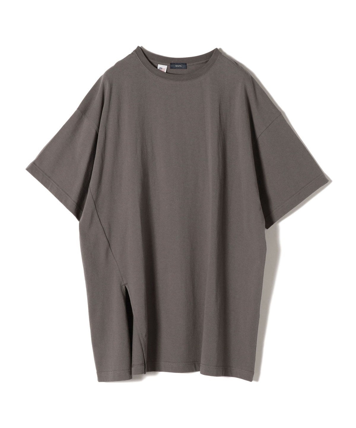 【WEB限定】〈UVカット〉USAコットンサイズチョイススリットTEE