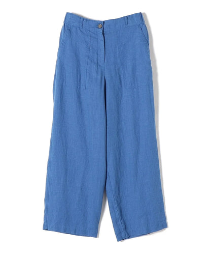 【WEB限定】〈手洗い可能〉リネンキャンバスポケットパンツ