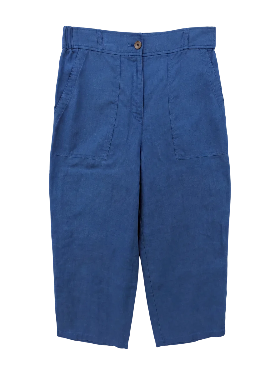 【WEB限定】〈手洗い可能〉リネンキャンバスポケットパンツ