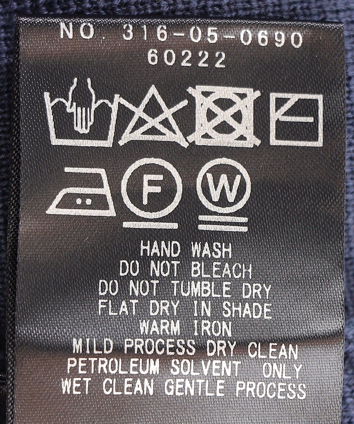 Primary NavyLabel:〈手洗い可能〉ミラノリブポロニット