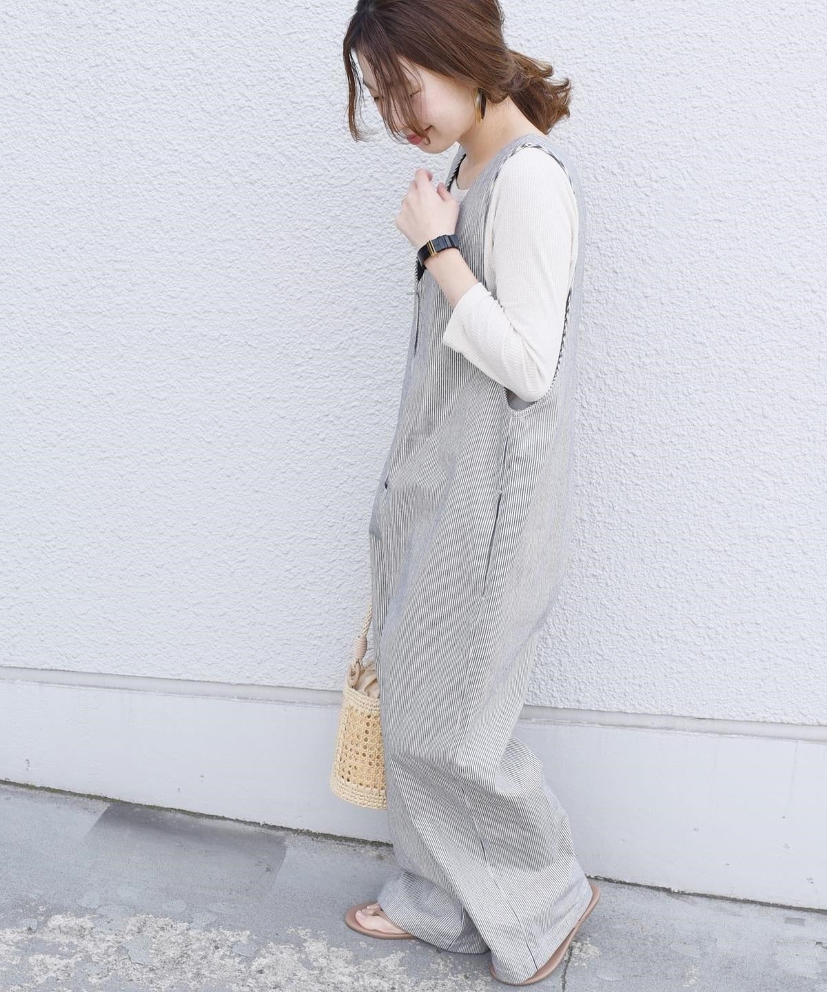 【SHIPS 別注】UNIVERSAL OVERALL ジップオーバーオール ヒッコリー
