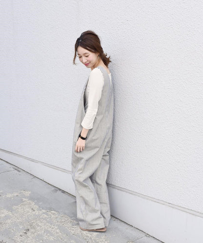 【SHIPS 別注】UNIVERSAL OVERALL ジップオーバーオール ヒッコリー