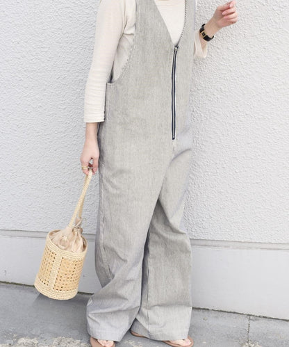 【SHIPS 別注】UNIVERSAL OVERALL ジップオーバーオール ヒッコリー