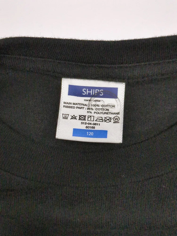 【WEB限定】SHIPS KIDS:100〜160cm / ＜家族おそろい＞SHIPS マイクロロゴ ロングスリーブ TEE
