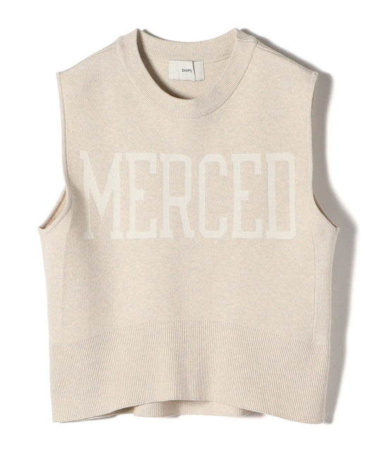 〈手洗い可能〉ジャカード ロゴ ニット ベスト 24SS