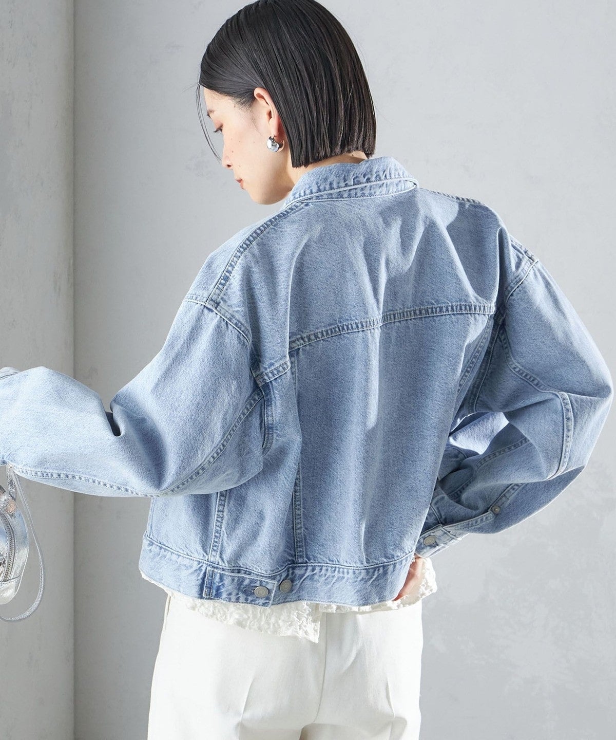 〈洗濯機可能〉クロップド デニム ジャケット 24SS
