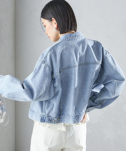 〈洗濯機可能〉クロップド デニム ジャケット 24SS