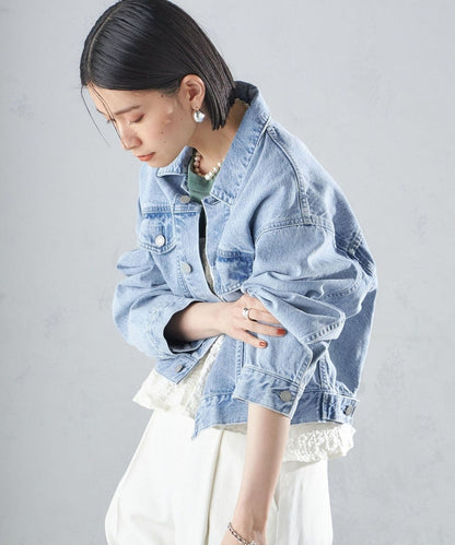 〈洗濯機可能〉クロップド デニム ジャケット 24SS