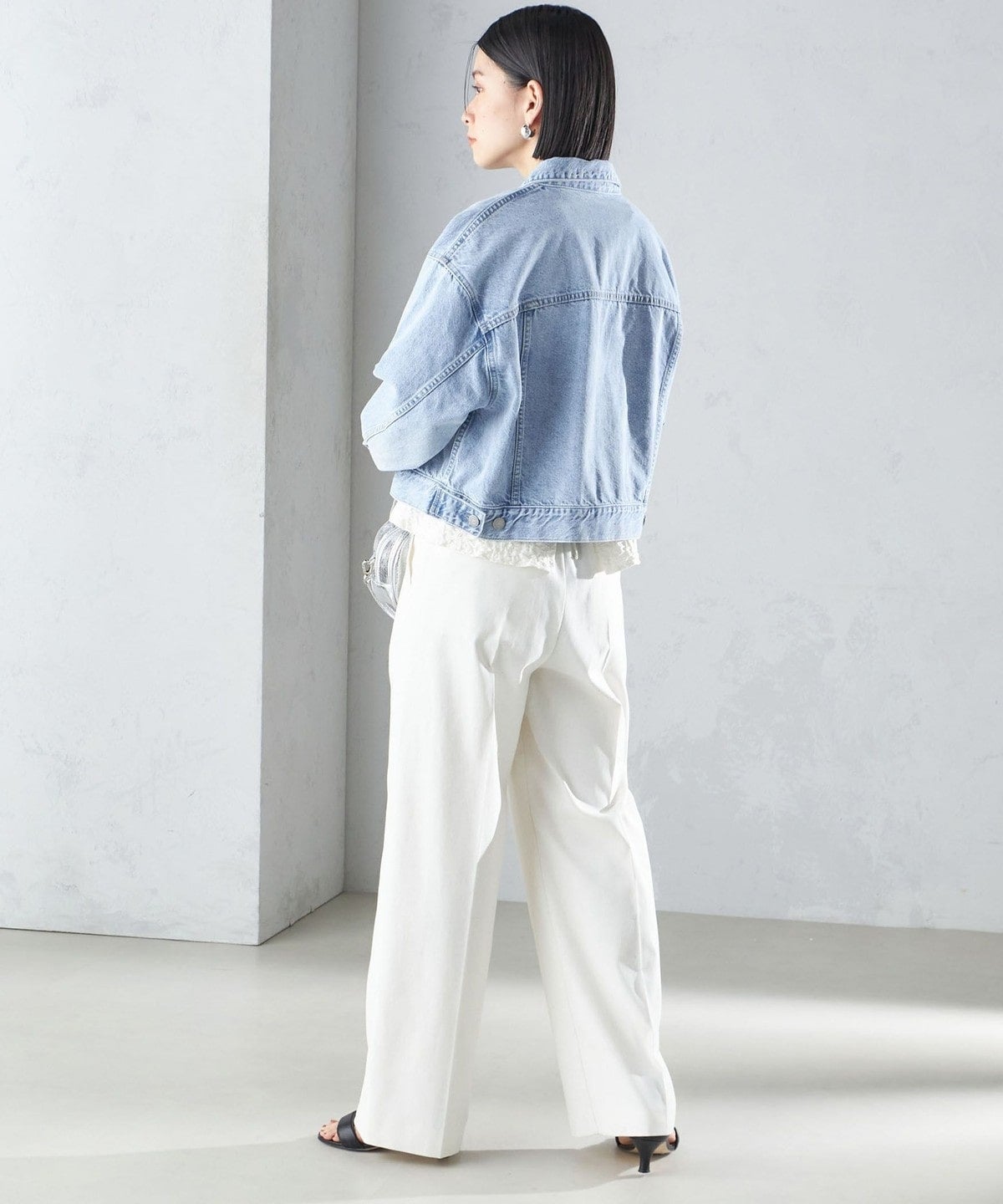 〈洗濯機可能〉クロップド デニム ジャケット 24SS