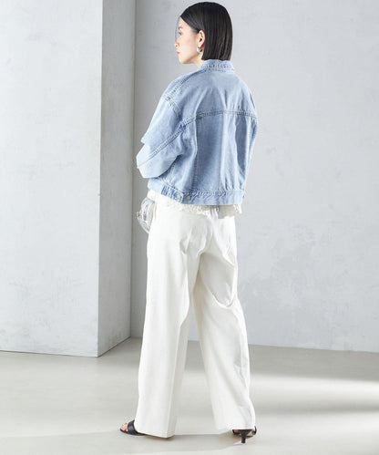〈洗濯機可能〉クロップド デニム ジャケット 24SS