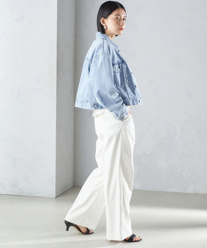 〈洗濯機可能〉クロップド デニム ジャケット 24SS