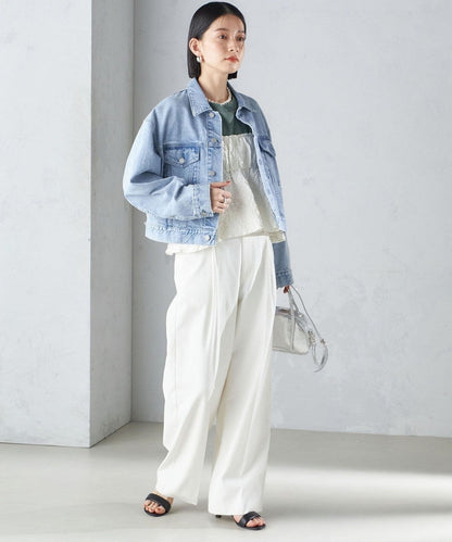 〈洗濯機可能〉クロップド デニム ジャケット 24SS
