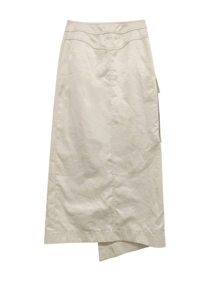 SHOP PRESSサテンラップスカート