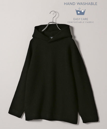 SHIPS: WHOLEGARMENT 球心編み カノコ プルオーバー パーカー