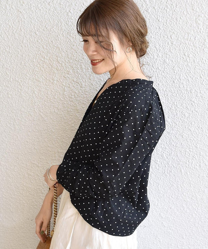 SHIPS Days STANDARD:ドット スキッパーシャツ 19SS