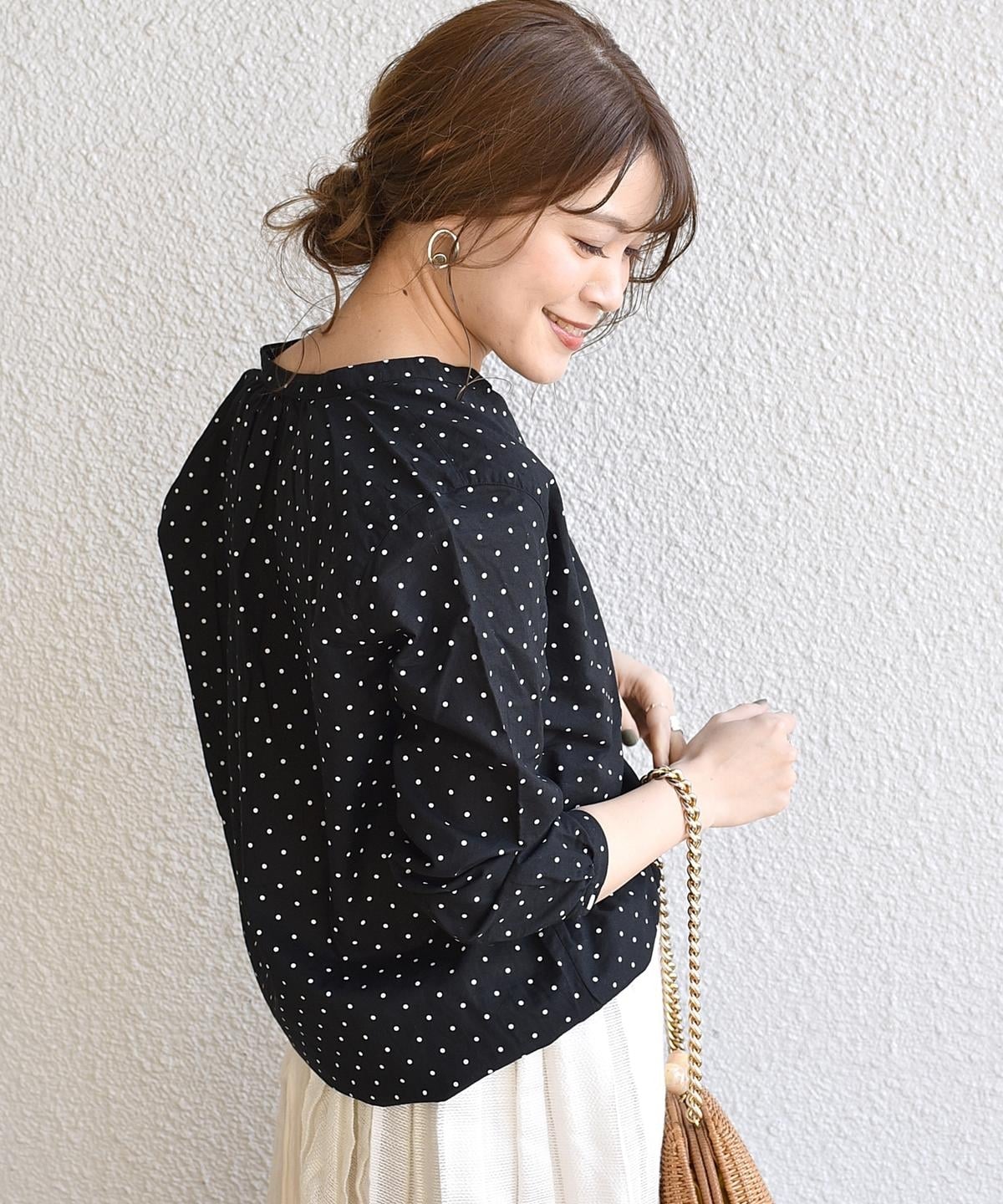 SHIPS Days STANDARD:ドット スキッパーシャツ 19SS