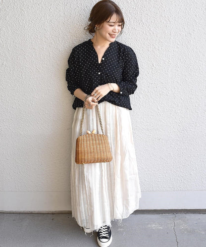 SHIPS Days STANDARD:ドット スキッパーシャツ 19SS