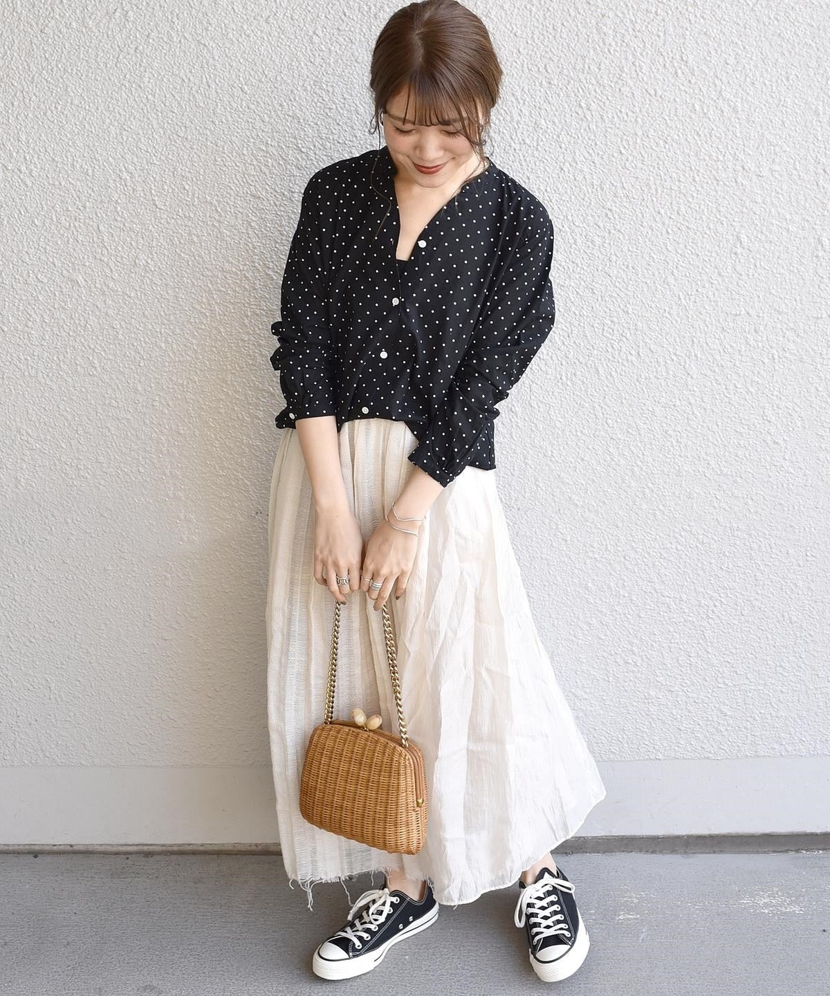 SHIPS Days STANDARD:ドット スキッパーシャツ 19SS