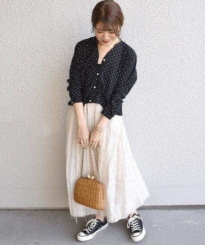 SHIPS Days STANDARD:ドット スキッパーシャツ 19SS