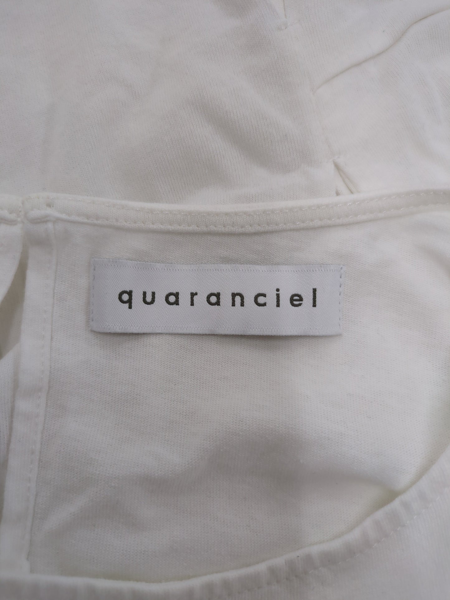 quaranciel:〈手洗い可能〉ウエストシェイプ フレンチスリーブ TEE