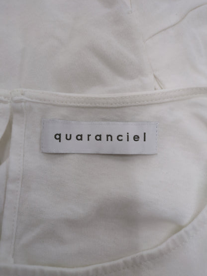 quaranciel:〈手洗い可能〉ウエストシェイプ フレンチスリーブ TEE