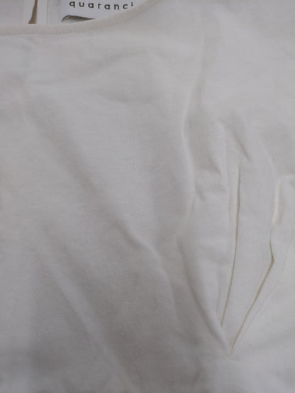 quaranciel:〈手洗い可能〉ウエストシェイプ フレンチスリーブ TEE