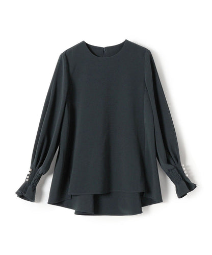 〈手洗い可能〉キャンディ スリーブ ブラウス × パンツ セットアップ