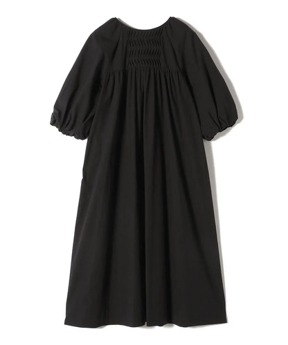 SHIPS Primary Navy Label:〈手洗い可能〉コットン フロント ピンタック ワンピース