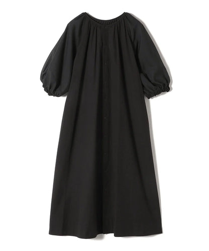SHIPS Primary Navy Label:〈手洗い可能〉コットン フロント ピンタック ワンピース