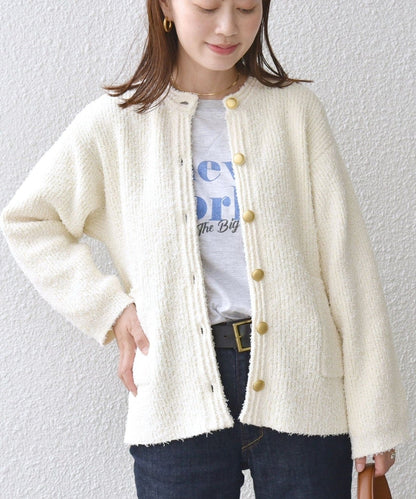〈着丈が選べる / 手洗い可能〉ツィディ ニット カーディガン