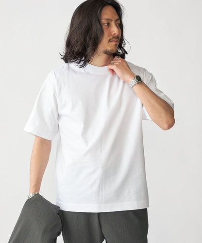 SHIPS: ハイゲージ クルーネック ポンチ Tシャツ