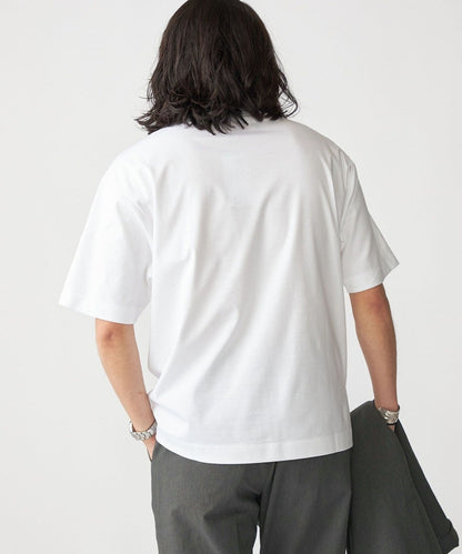 SHIPS: ハイゲージ クルーネック ポンチ Tシャツ