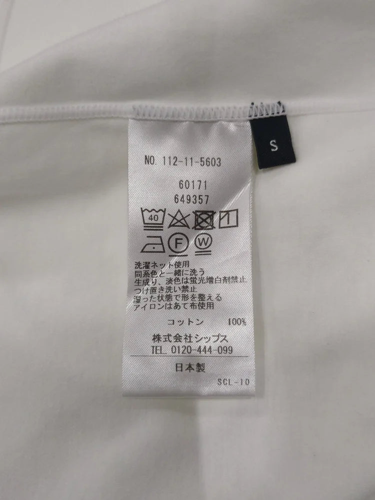 SHIPS: ハイゲージ クルーネック ポンチ Tシャツ