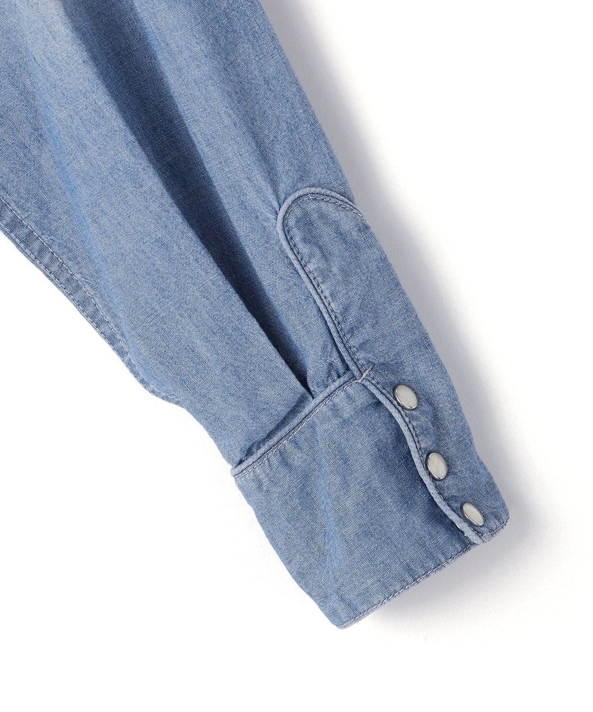 〈洗濯機可能〉シャンブレー オーバー ウエスタン シャツ 24SS