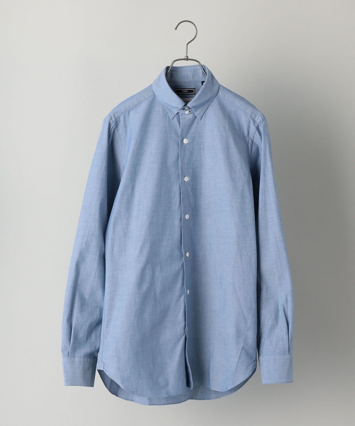 SHIPS:SPAIN FABRIC シャンブレー タブ カラー シャツ