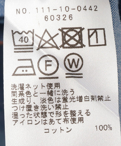 SHIPS:SPAIN FABRIC シャンブレー タブ カラー シャツ