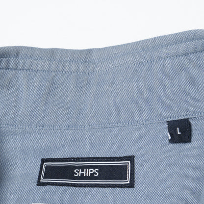 SHIPS:SPAIN FABRIC シャンブレー タブ カラー シャツ