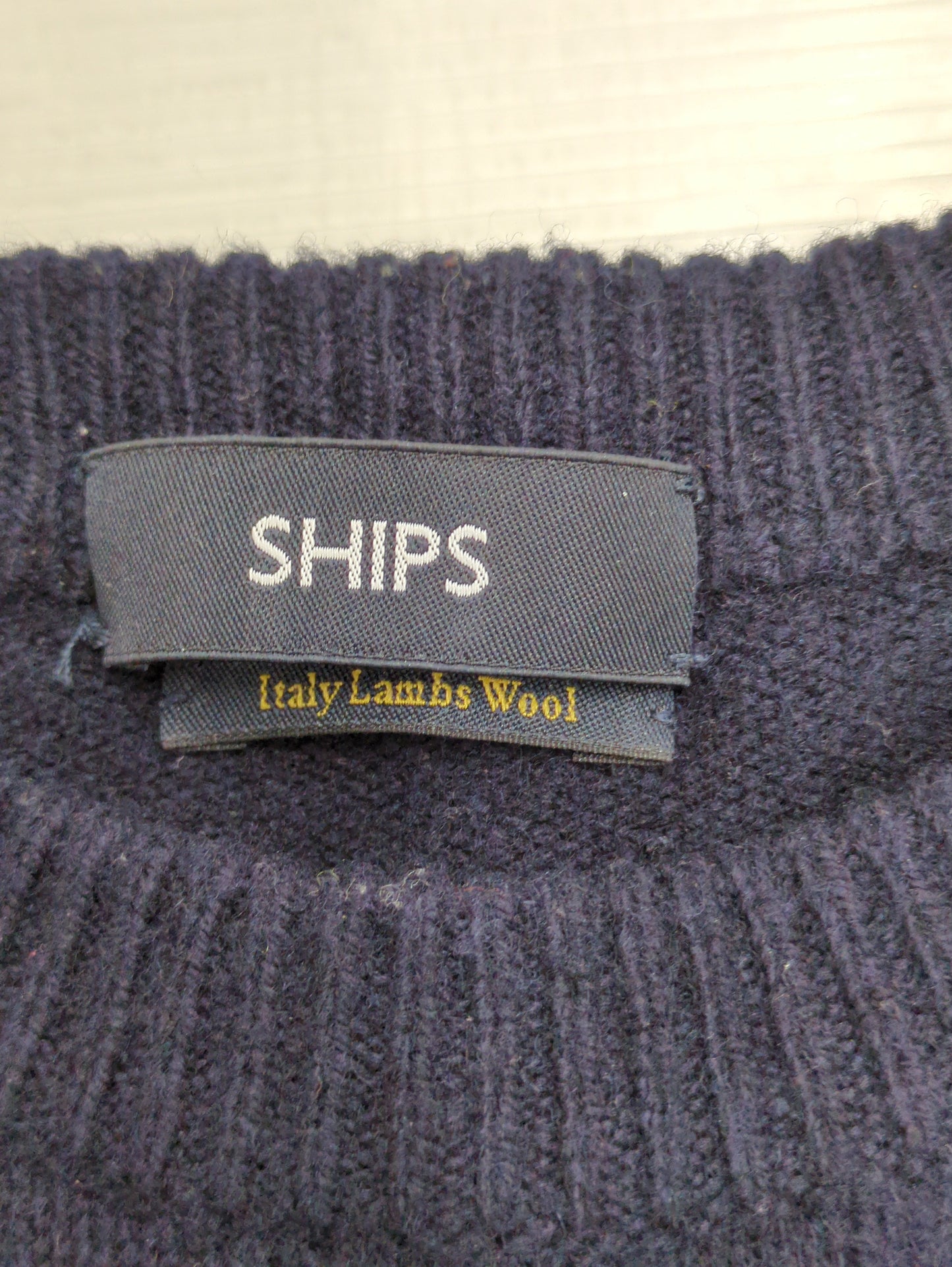 SHIPS: CHIAVAZZA ジーロンラム クルーネック プルオーバー ニット