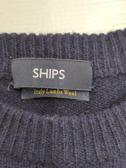 SHIPS: CHIAVAZZA ジーロンラム クルーネック プルオーバー ニット