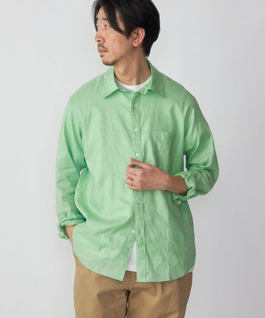 SHIPS: SOLOTEX(R) サフィラン リネン ハイブリッド レギュラーカラーシャツ