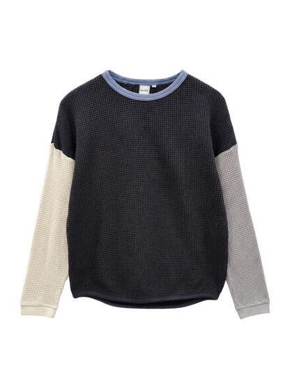 【WEB限定】SHIPS KIDS:100〜160cm / ビッグ ワッフル 長袖 カットソー