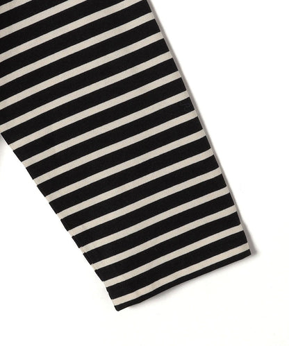 SHIPS Primary Navy Label:〈洗濯機可能〉ボリューム ワイド ボーダー プルオーバー